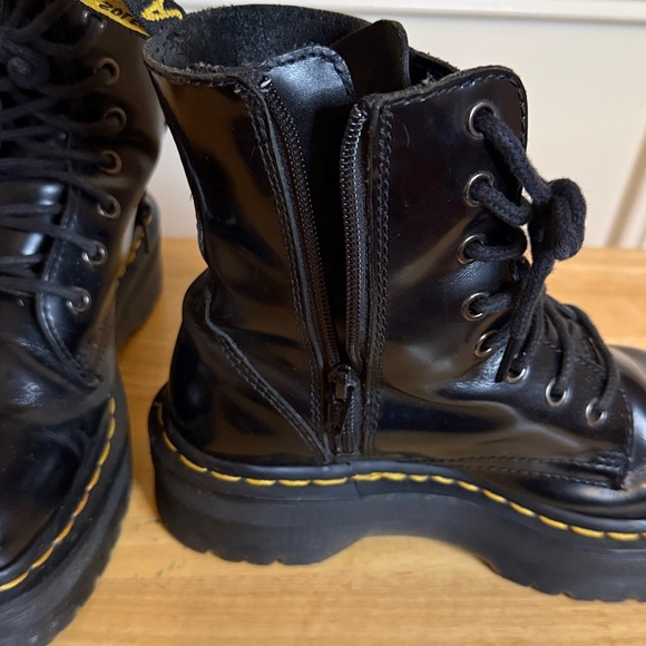 DR. Martens Jodon Platform Boots Black Leather Women’s‎ Size 5 - Picture 12 of 16